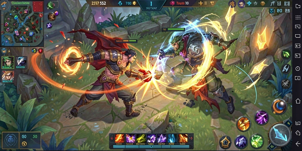 Gameplay intens dalam pertempuran tim di 2757.