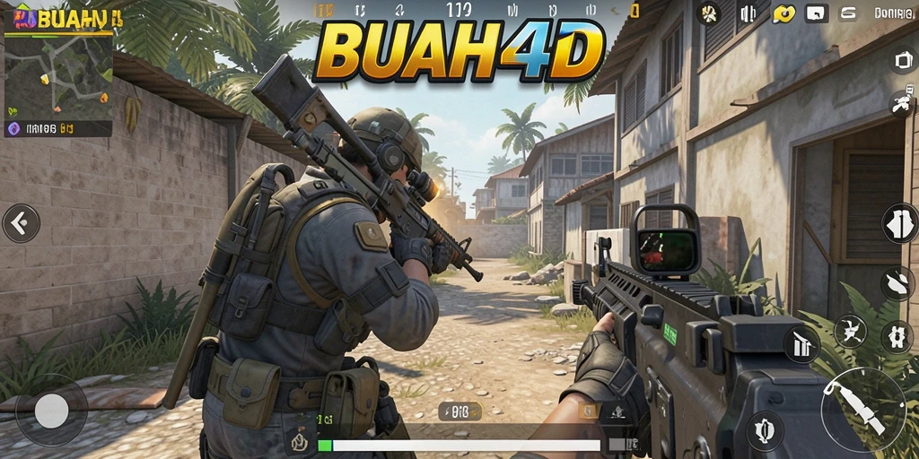 Menampilkan gameplay intens BUAH4D dengan efek grafis menakjubkan.