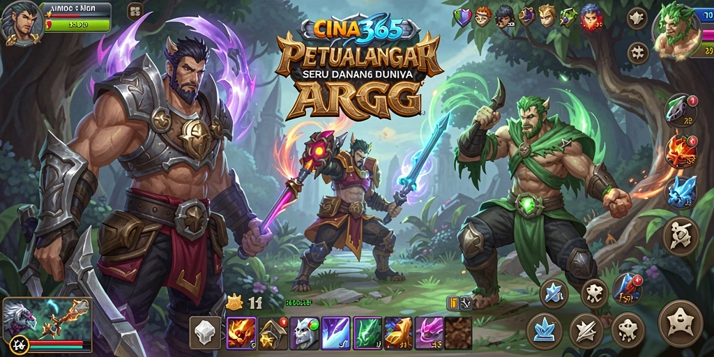 Tampilan gameplay ARPG yang mendebarkan dalam CINA365.