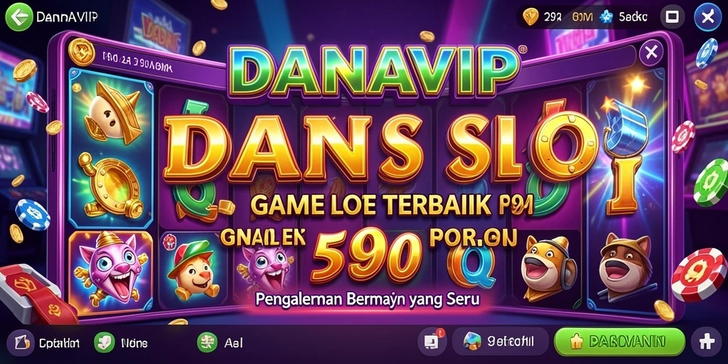 Tampilan gameplay Slot yang seru dan menarik di DANAVIP.