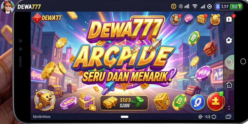 Screenshot gameplay DEWA777 menunjukkan keseruan dalam permainan arcade.