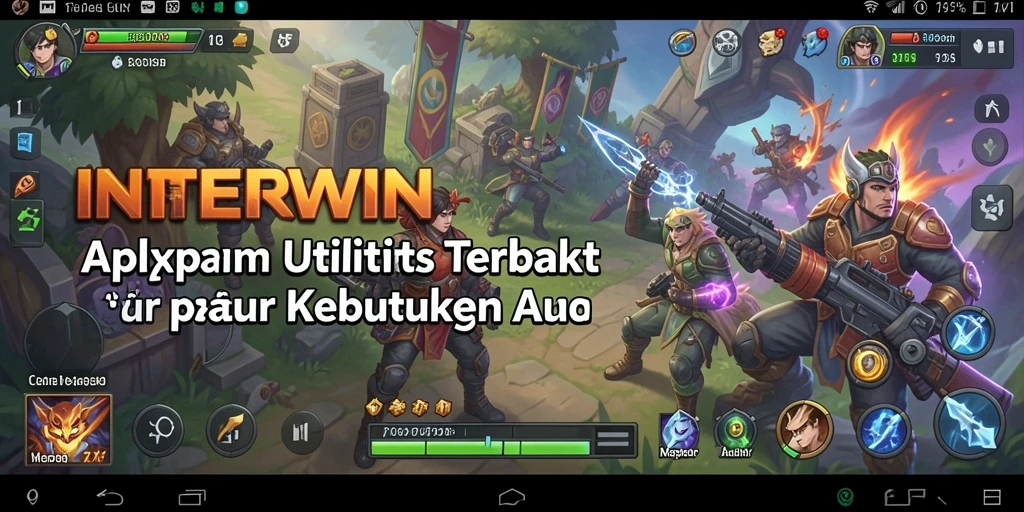 Tampilan antarmuka INTERWIN dengan fitur utilitas yang menarik.