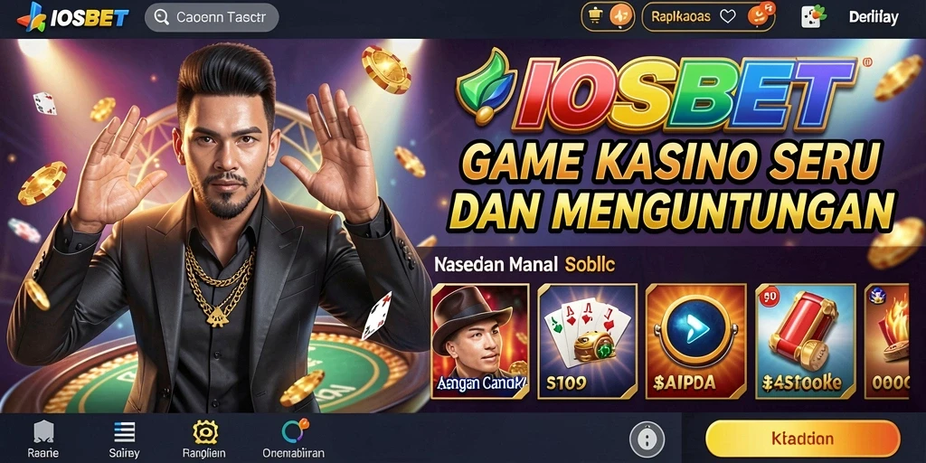 Screenshot utama IOSBET menampilkan gameplay seru di kasino virtual.