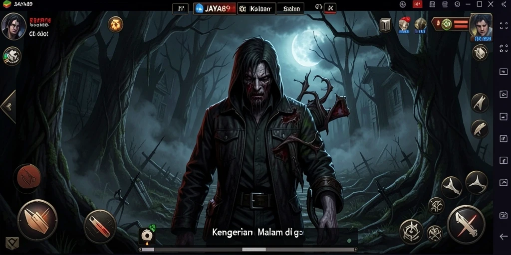 Gameplay mendebarkan dari JAYA89 dengan suasana horor yang mencekam.