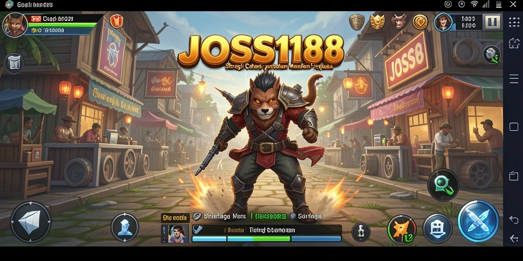 Tampilan menarik dari gameplay strategi JOSS188.