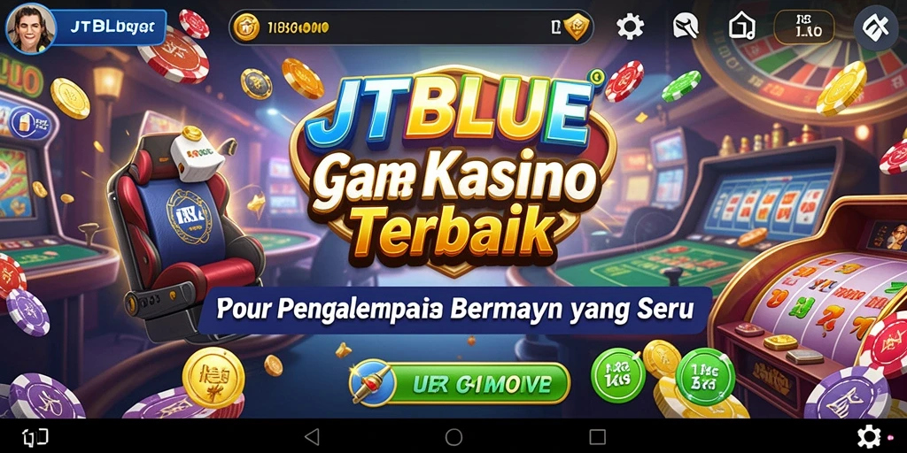 Screenshot JTBLUE menampilkan gameplay menarik dalam suasana kasino yang menegangkan.