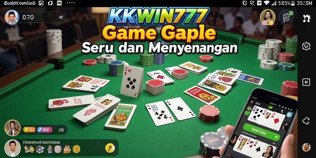 Tampilan gameplay seru Gaple di KKWIN777.