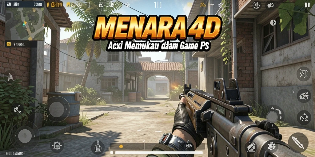 Tampilan gameplay MENARA4D yang menegangkan dan grafis memukau.