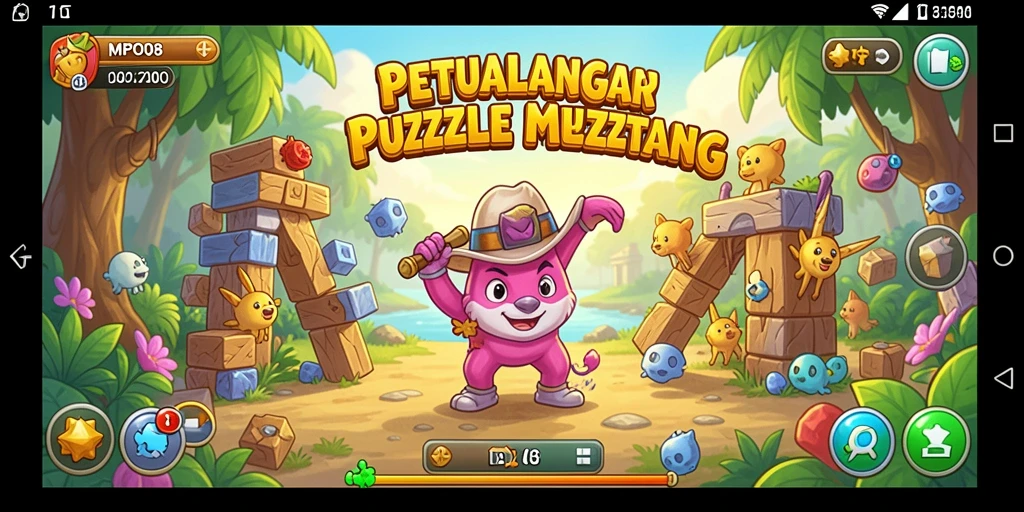 Tampilan gameplay MPO08 yang seru dan penuh warna.