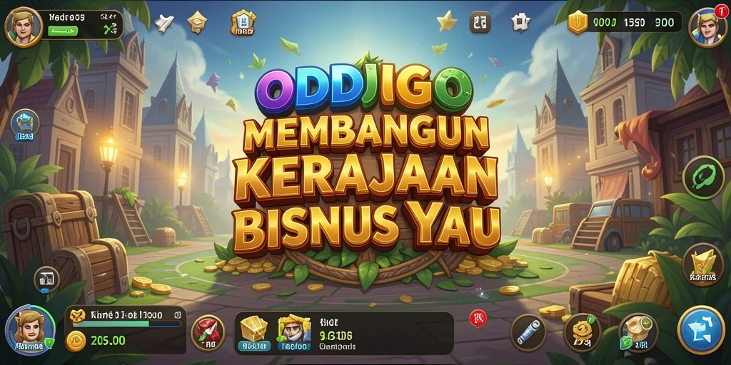 Tampilan utama gameplay ODDIGO yang menarik dan interaktif.