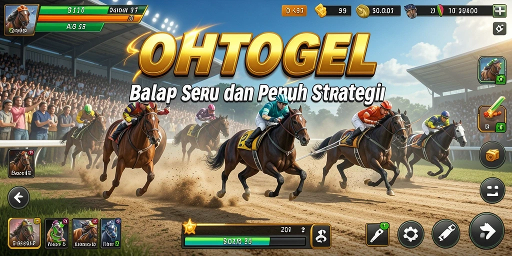 Tangkapan layar OHTOGEL menampilkan serunya gameplay balap yang mendebarkan.