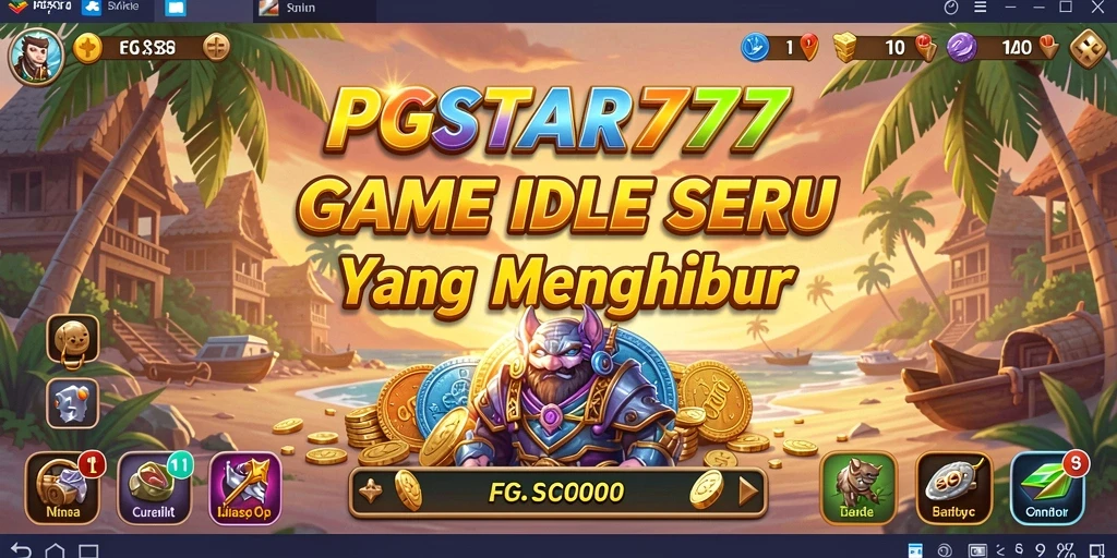 Tampilan gameplay menyerukan untuk game Idle yang menawan.