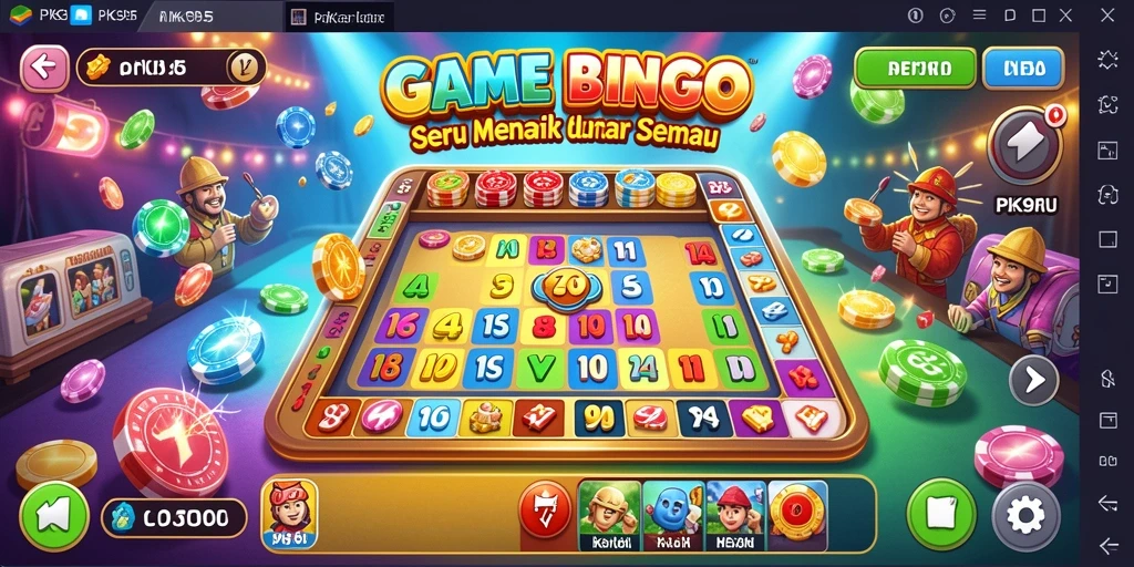 Screenshot gameplay PK95 menampilkan keseruan bermain Bingo.
