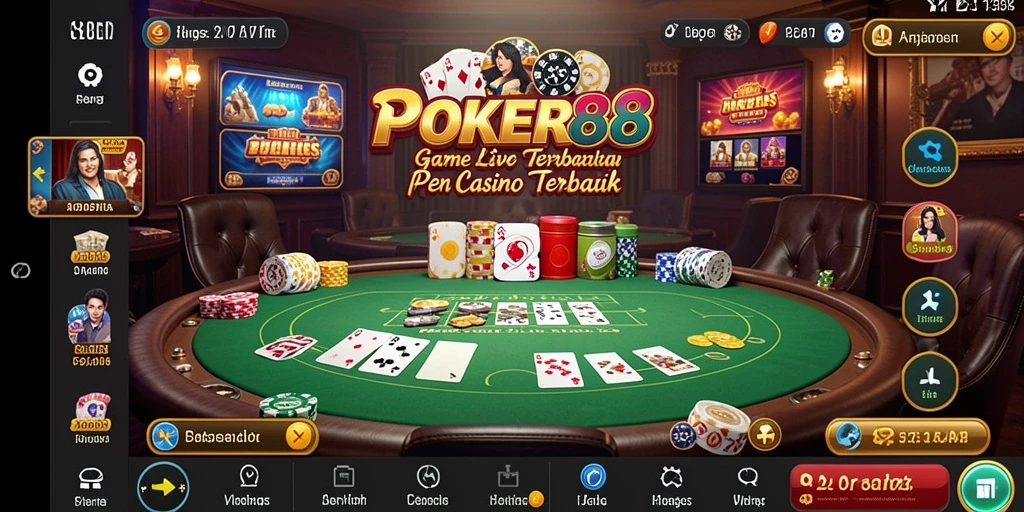 Gameplay Live Casino yang menarik dan interaktif dari POKER88.