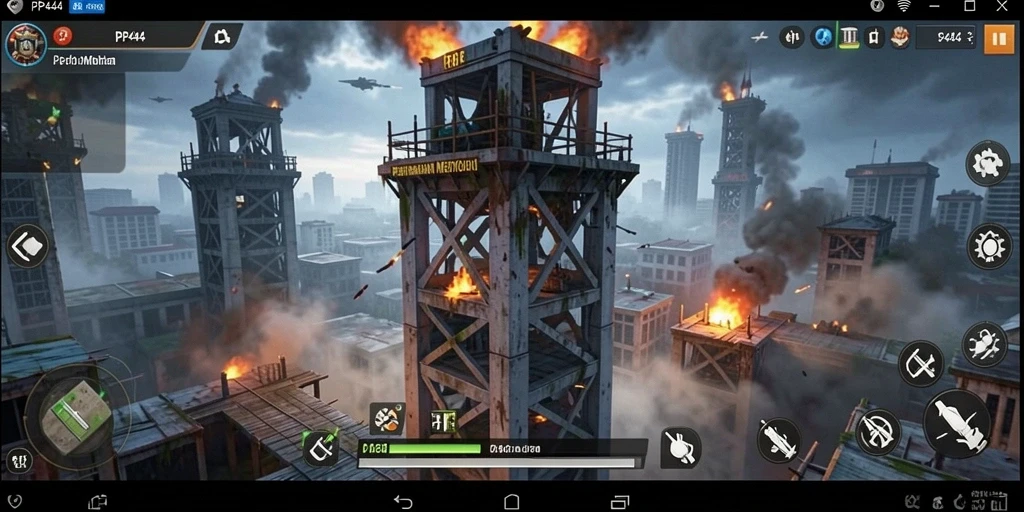 Menampilkan gameplay Tower Defense yang seru dan menegangkan di PP444.