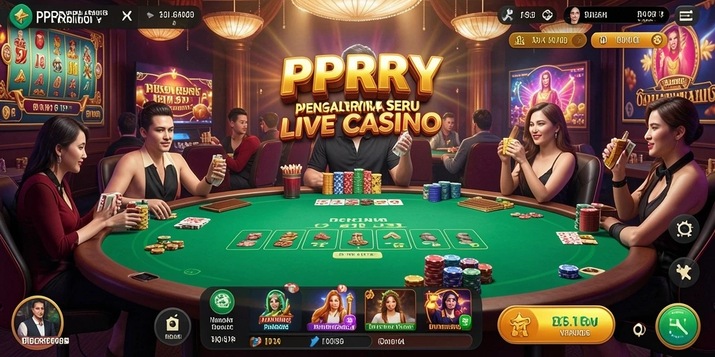 Screenshot PPRRYY menampilkan momen intens permainan Live Casino.