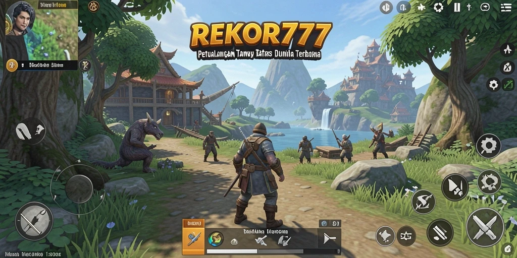 Tampilan gameplay REKOR777 dalam dunia Open World yang indah.