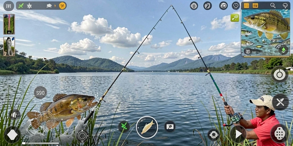 Tangkapan ikan yang menakjubkan dalam gameplay S80.