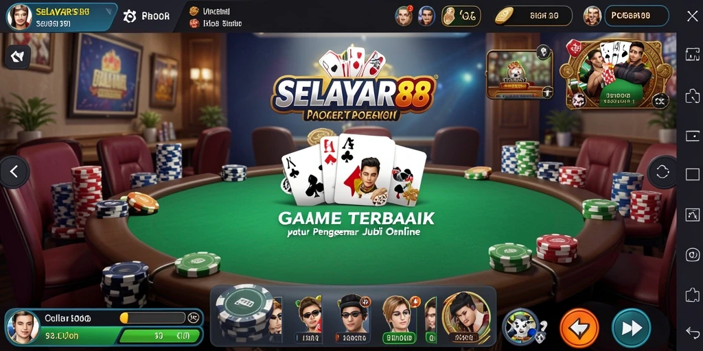 Tampilan gameplay Poker yang menarik dan interaktif di SELAYAR88.
