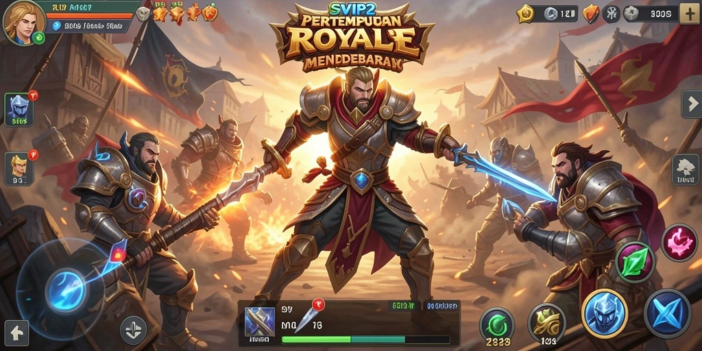 Gameplay mendebarkan dalam pertempuran Battle Royale di SVIP2.